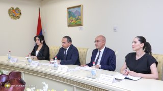 The Chairman of the Investigative Committee Artur Poghosyan Received the Ambassador of Italy